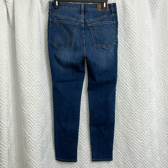 Madewell 10” High Rise Skinny Medium Wash Jeans Size 29 Petite - Picture 2 of 4